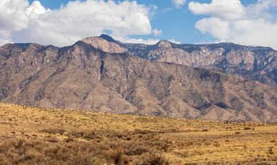 Fototapeta na wymiar Scenic view of the Sandia Mountains, Albuquerque, New Mexico