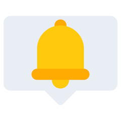 A flat design, icon of message notification
