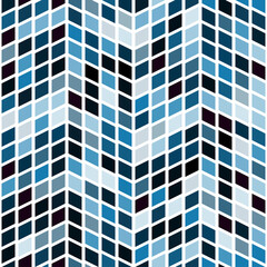 The Seamless Abstract Blue Parallelogram Patterns