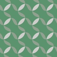 Seamless pattern. Silvery leaves on a green background.