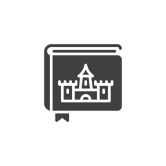 Fairy tale book vector icon