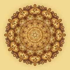 Exquisite arabesque flowers pattern design