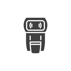 Photography camera flash vector icon