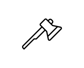 Axe line icon