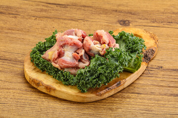 Raw chicken stomach for cooking