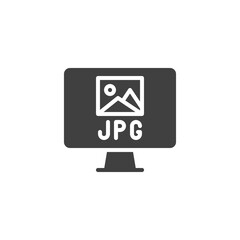 JPG file format vector icon