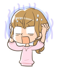 ガーンとショックを受ける女の子2