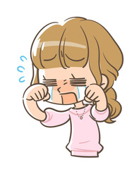 号泣する女の子2