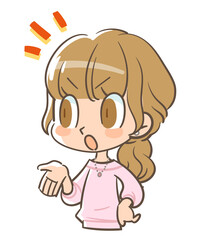 怒りをあらわにして意見を言う女の子2