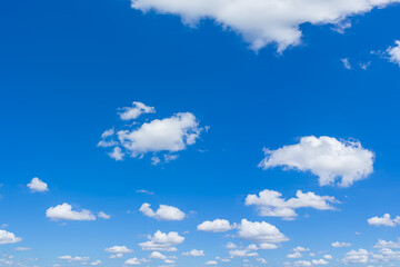 Beautiful blue sky and clouds with daylight natural background.