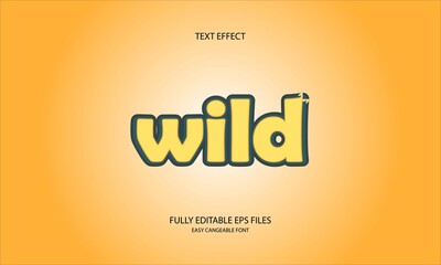 wild style editable text effec