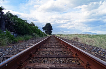 Train tracks in Kaikura