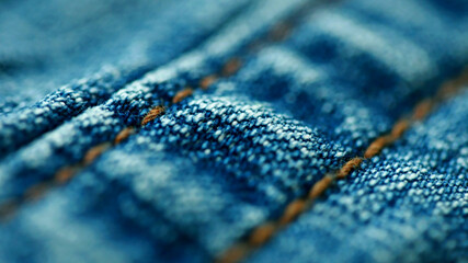 Jeans denim texture close up , focus only one point , soft blured background wallpaper