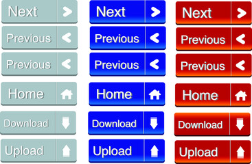 vector web button assets collection 