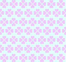 vector flowers background seamless pattern