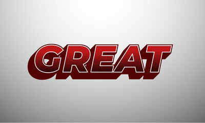 Great 3D Text Effect Editable.