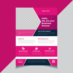 Corporate Flyer, Business Flyer Template Design, Colorfull, Brochure design, layout, poster, a4 Size, Vector illustration