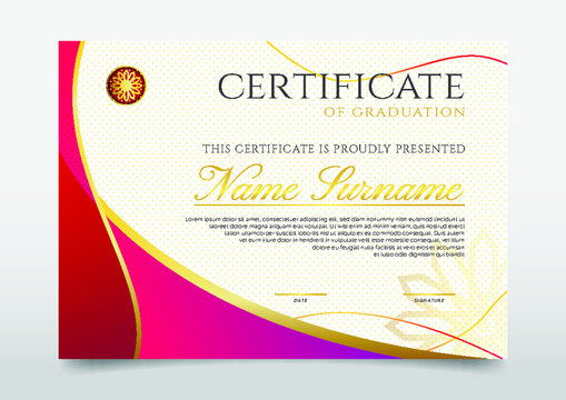 graduation certificate template free vector