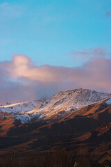 Fototapeta premium sunset in the mountains