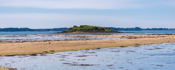 Brittany, panorama of the Morbihan gulf, ile-aux-Moines