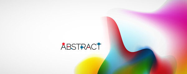 Fluid color gradient abstract background, trendy colorful wallpaper. Vector illustration for placards, brochures, posters, banners and covers