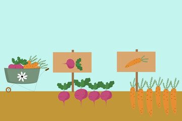 Village Vector Background