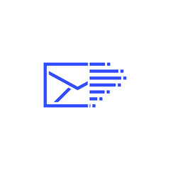 Send email message or forward email message line art icon for apps and websites