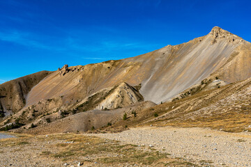 The Deserted Casse and the Izoard Pass in the french Alps, France.