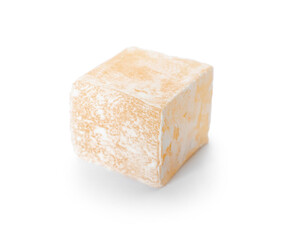 Turkish delight on white background