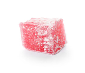 Turkish delight on white background