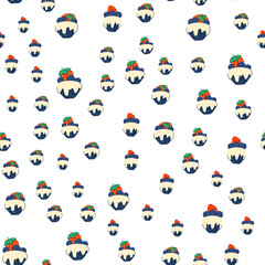 Seamless pattern with cupcakes decorated with berries. Background for decoration of holidays, cards, fabrics and invitations. Design for confectionery and bakery. Vector