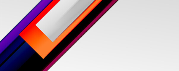 Multicolored lines background. Design template for business or technology presentations, internet posters or web brochure covers