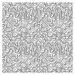 Seamless pattern of black ink waves.