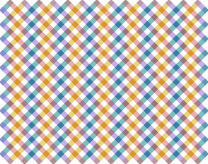 Patrón de líneas en colores suaves cruzadas en diagonal sobre fondo blanco formando entramado textil