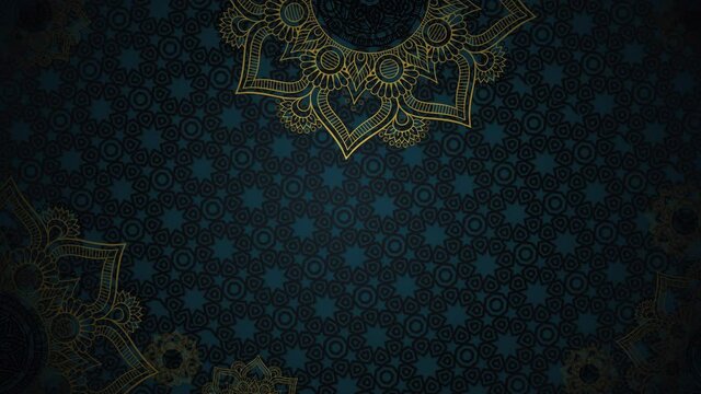 4K seamless looping EID MUBARAK celebration background 