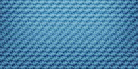 Blue classic jeans denim texture. Light jeans texture. Realistic vector illustration.