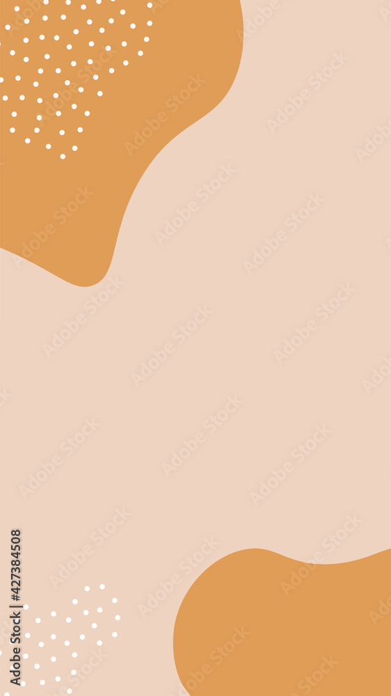 Poster liquid shape story template. mobile vertical abstract banner.