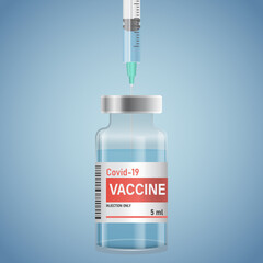 Coronavirus Vaccine. Vaccination campaign and treatment. Kill coronavirus covid-19 coming soon