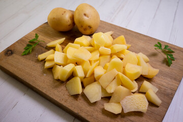 Shooting audiovisual content Traditional spanish omelette with potatoes and onion.