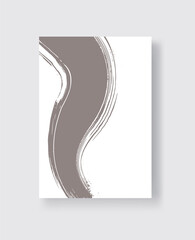 Abstract ink brush banners with grunge effect