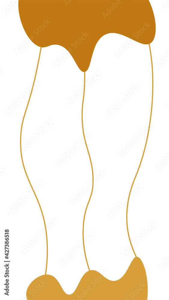 Poster liquid shape story template. mobile vertical abstract banner.
