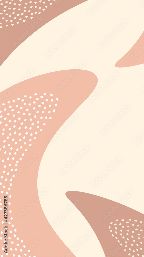 Poster liquid shape story template. mobile vertical abstract banner.