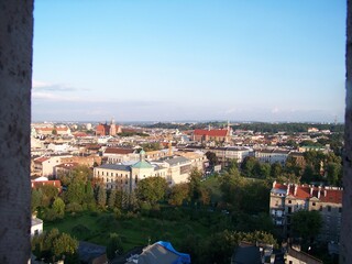 Panorama of Krakow from the Wawel Castle