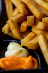 french fries on a plate