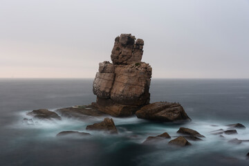 A view on Cabo Carvoeiro rocks at sunset
