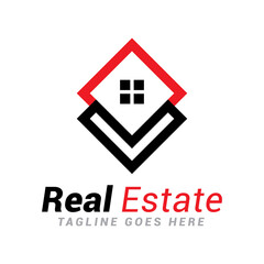 Obraz premium real estate logo.