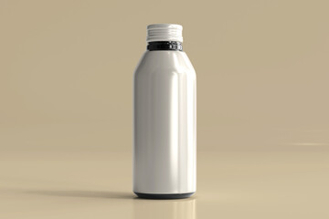 Aluminum Beverage Bottle 3D Rendering