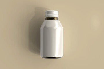 Aluminum Beverage Bottle 3D Rendering
