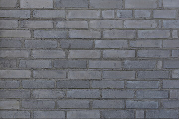 Grey brick wall texture, brick surface as background