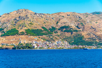 Marmara Island view from Marmara Sea  in  Turkey.